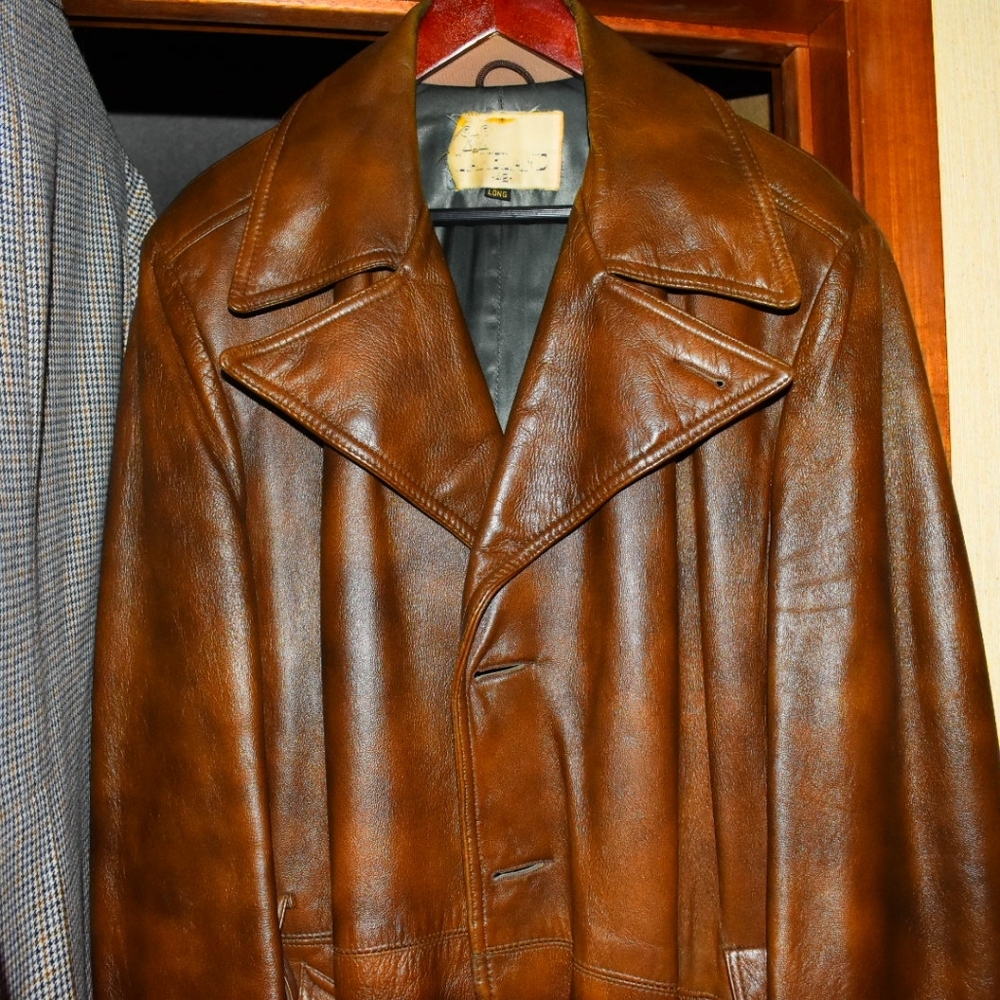 Vintage 1960s? Lakeland leather over coat